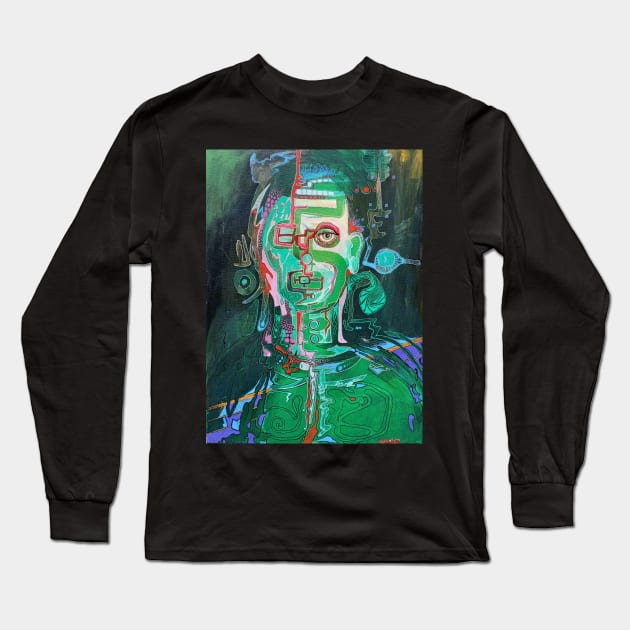 Arty Long Sleeve T-Shirt by D.Savage Designs